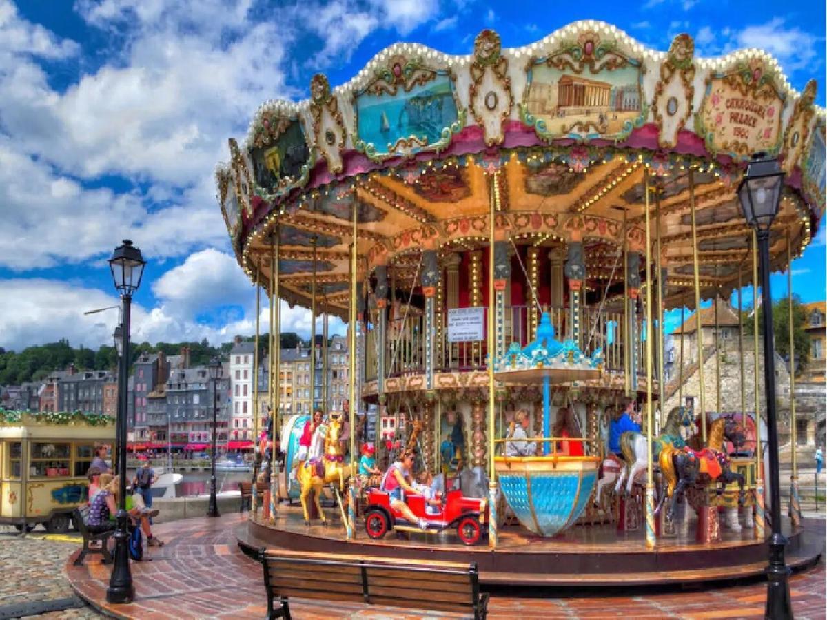 Le Fleur"H"On 11 D'Honfleur, T2 En Residence Avec Piscine, Wifi Et Parking Gratuits Équemauville Dış mekan fotoğraf