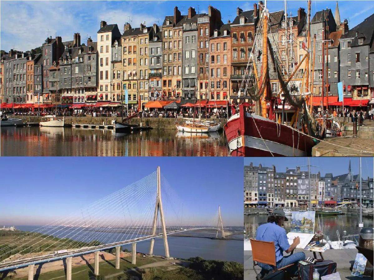 Le Fleur"H"On 11 D'Honfleur, T2 En Residence Avec Piscine, Wifi Et Parking Gratuits Équemauville Dış mekan fotoğraf